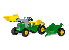 rollyKid John Deere, inkl. rollyKid Trailer u. rollyKid Lader