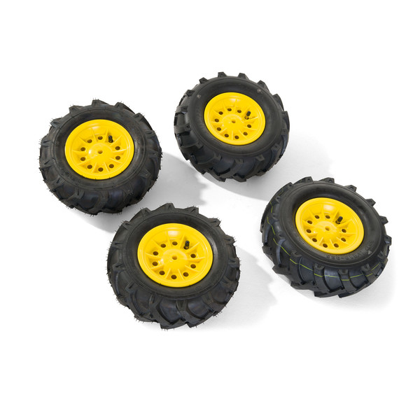 rollyTrac Air Tyres, gelb - 2 Stück 325x110 u.  2 Stück 310x95