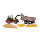 Bruder Claas Nectis 267 F mit Frontlader und Bordwandanhänger