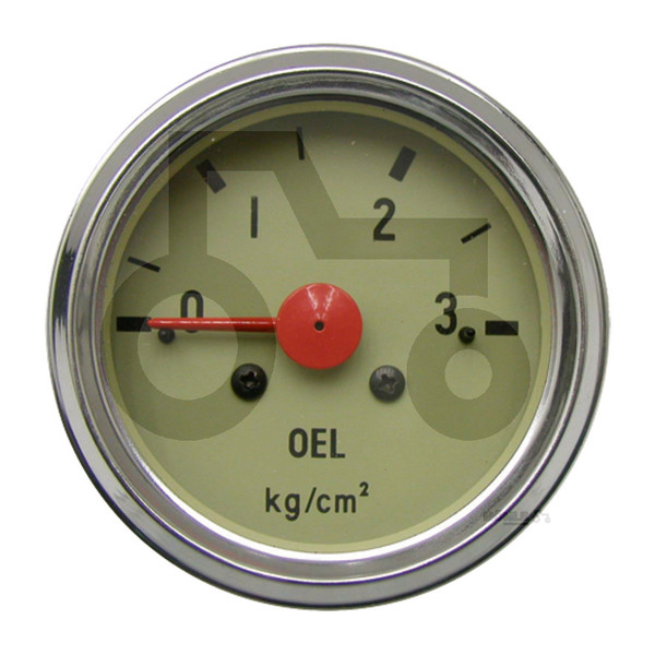 Öldruckmanometer mechanisch, Einbaumaß 60 mm 0 - 3 bar