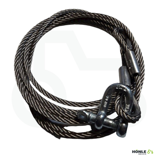 Amazone Seil 3,6 m Drahtseil 6mm 2 Kauschen passend für Spritzgestänge