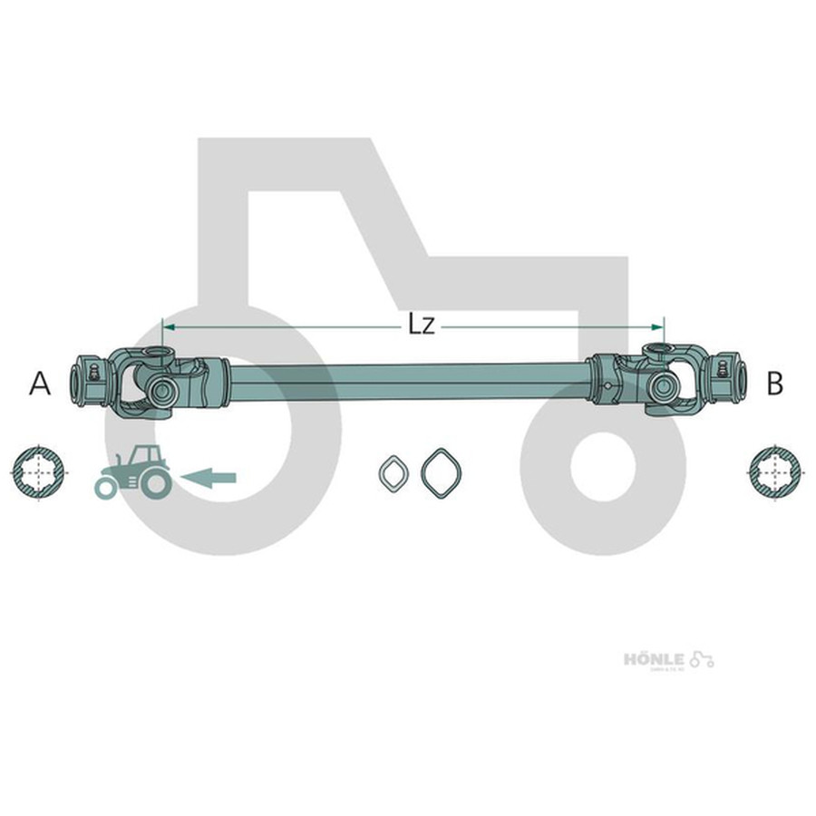 ROTARO Gelenkwelle R20 710 Z