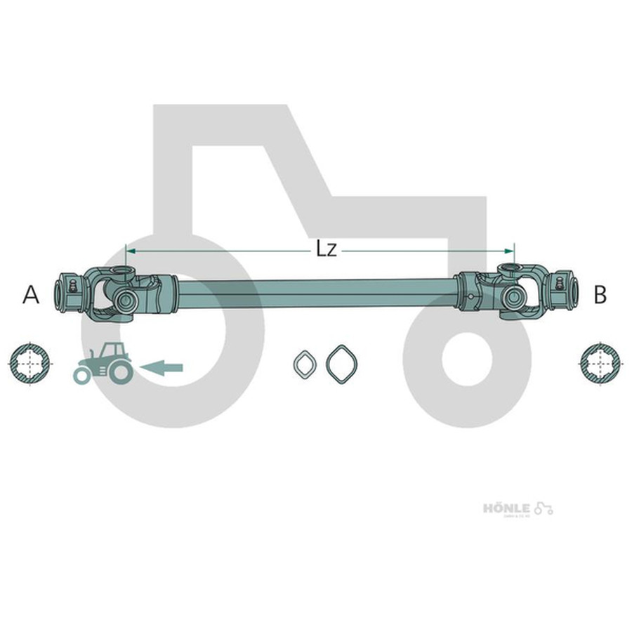 ROTARO Gelenkwelle R30 710 Z