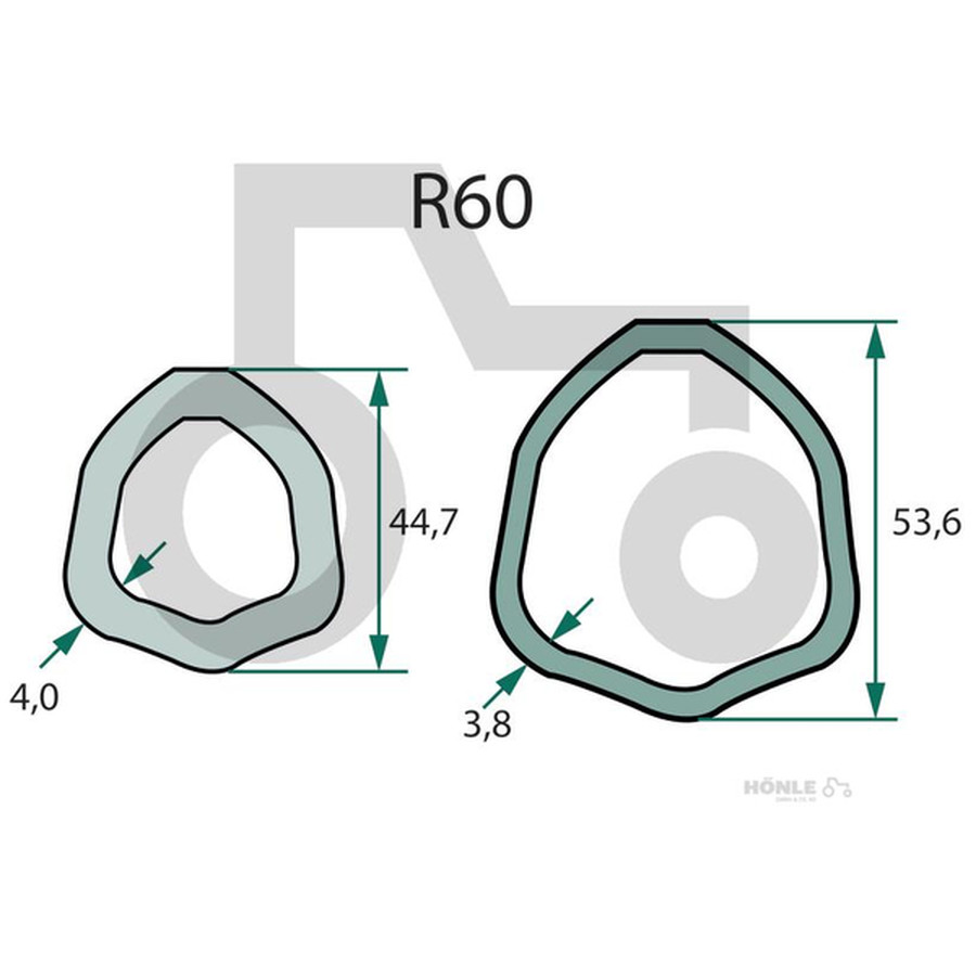 ROTARO Gelenkwelle R60 710 D