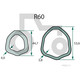 ROTARO Gelenkwelle R60 1010 D