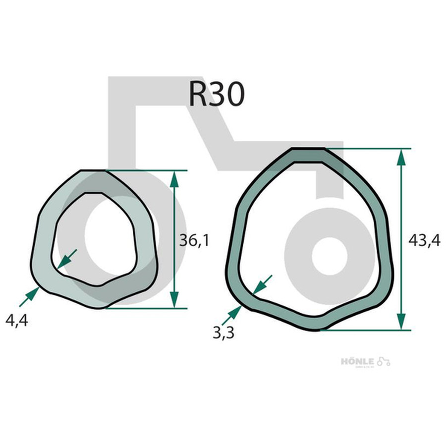 ROTARO Gelenkwelle R30 860 D Freilaufkupplung rechtsdrehend