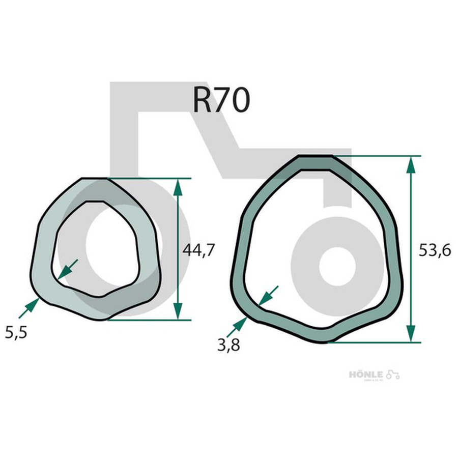 ROTARO Gelenkwelle R70 860 D Freilaufkupplung rechtsdrehend