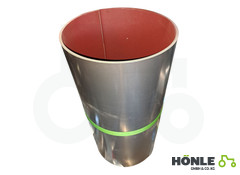 Aluminium Blech Oxydrot beschichtet, fein strukturiert 0,7 x 650mm von der Rolle