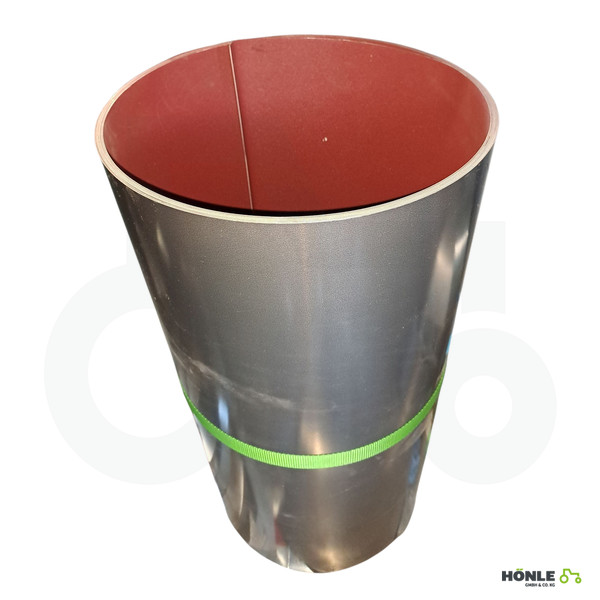 Aluminium Blech Oxydrot beschichtet, fein strukturiert 0,7 x 650mm von der Rolle