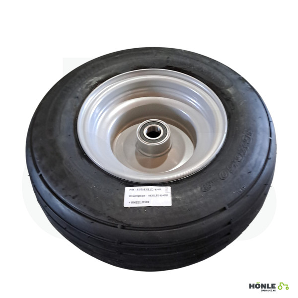 Ballonrad Komplettrad mit Felge 16X6.50-8/4R Achse 25mm