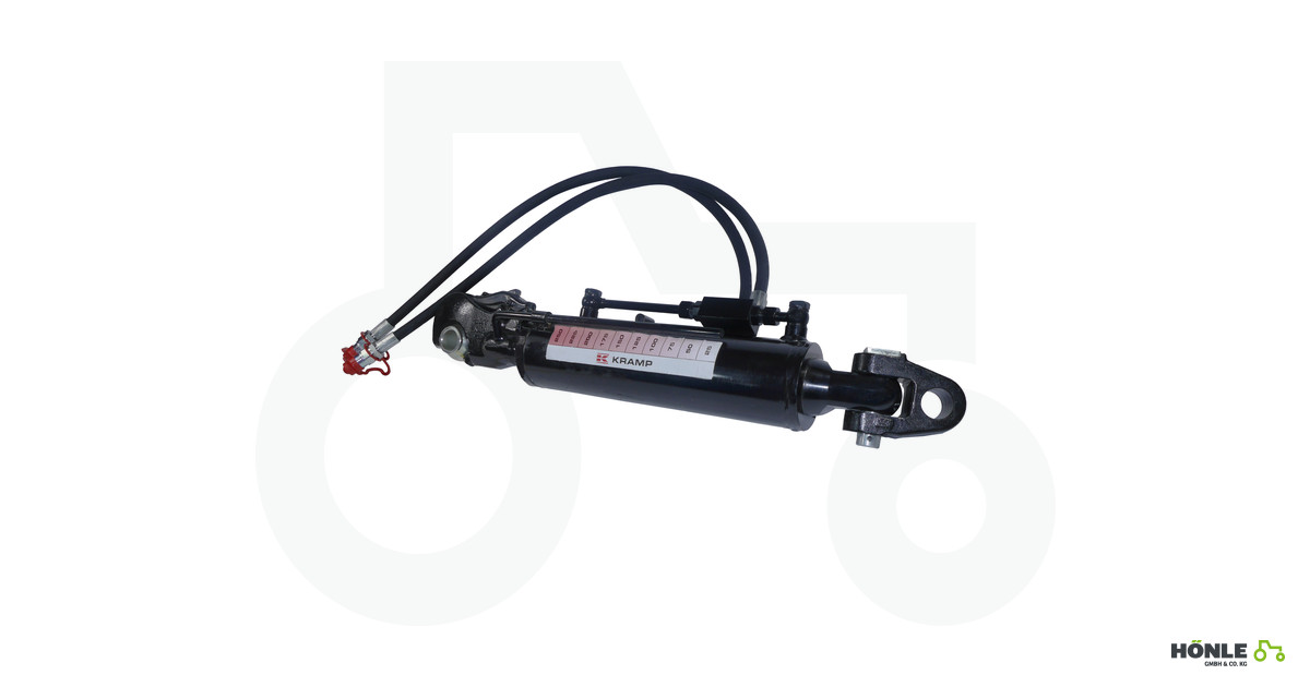Hydraulischer Oberlenker Kat.3-3 635→845mm Hub 210 mm mit Gabelkopf von Saturn Hydraulischer Oberlenker Kat.3-3 635→845mm Hub 210 mm mit Gabelkopf von Saturn